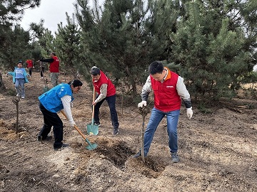 国网蚌埠供电公司电力调度控制中心：春日植树勤，笑声满山林