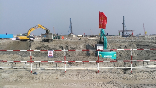 孟加拉巴瑞萨燃煤电站项目烟囱基础开挖