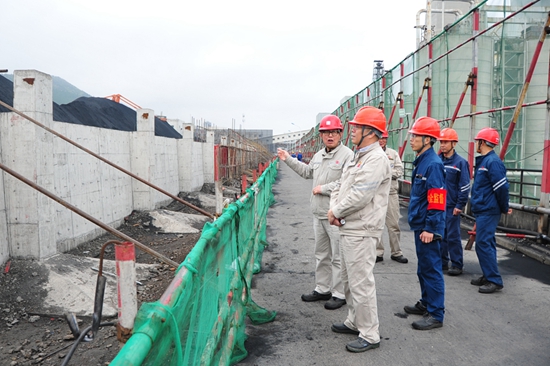 大唐淮北发电厂加强督导煤场重大技改项目