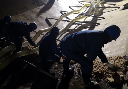 国网刘家峡水电厂奋战在地下50米的10个日夜