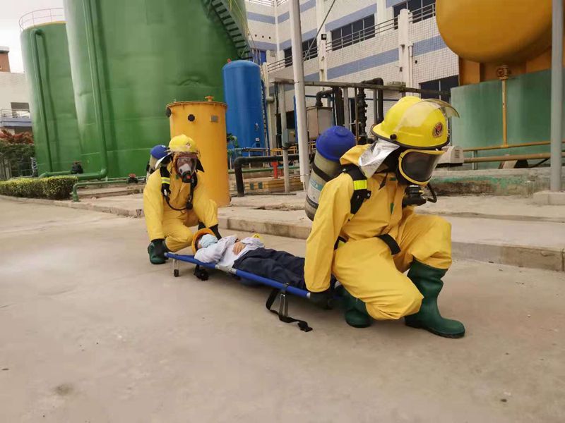 国家能源集团福建晋江热电公司开展化学危险品中毒伤亡事故应急演练