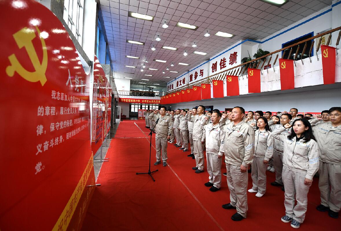 大唐珲春发电厂举行主题党日活动同庆党的百年华诞