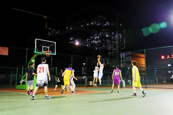 国能（连江）港电有限公司与参建单位联合开展篮球友谊赛
