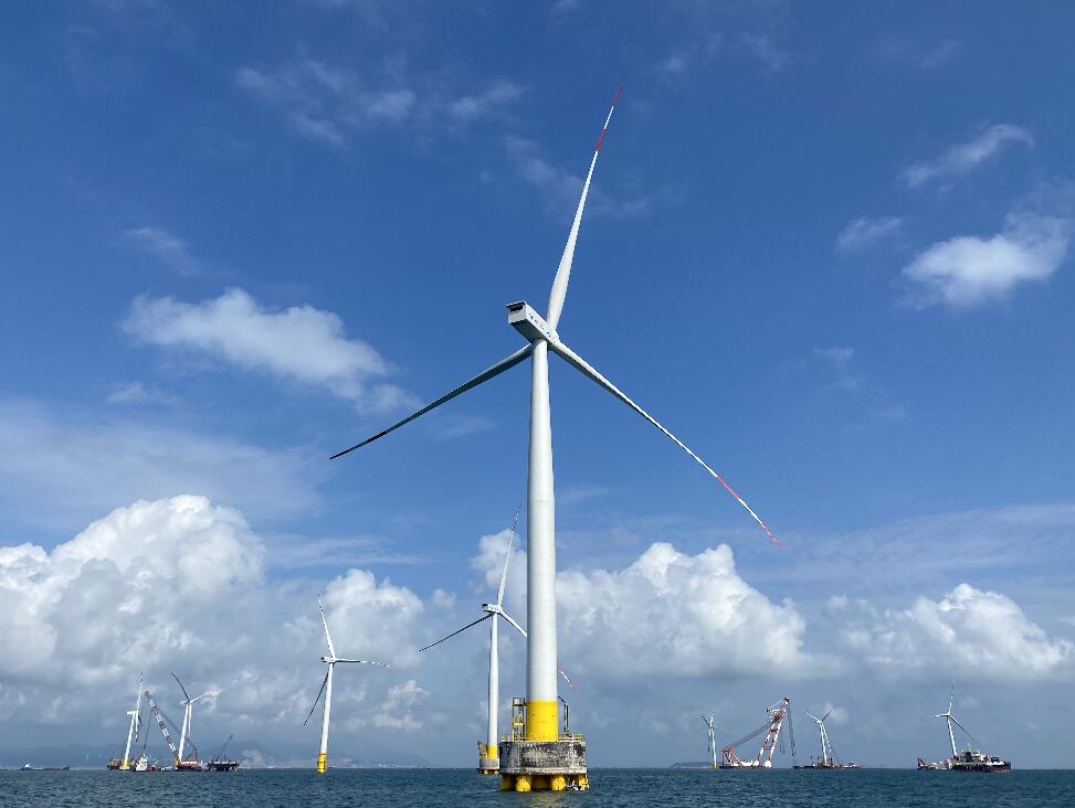 中广核平潭大练240兆瓦海上风电场项目全容量并网