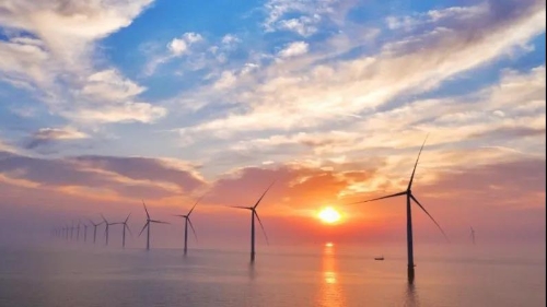 我国北方规模最大海上风电项目全容量并网发电