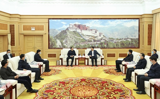 辛保安、张智刚拜会西藏自治区党委书记王君正、自治区主席严金海