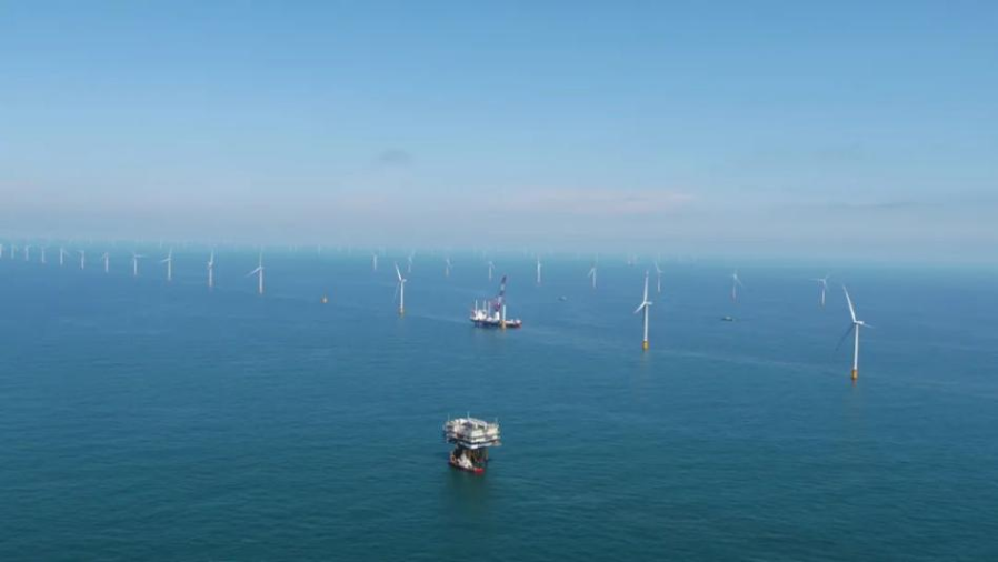 江苏如东H6、H10两座海上风电场迎来全机组全容量并网后首次满发