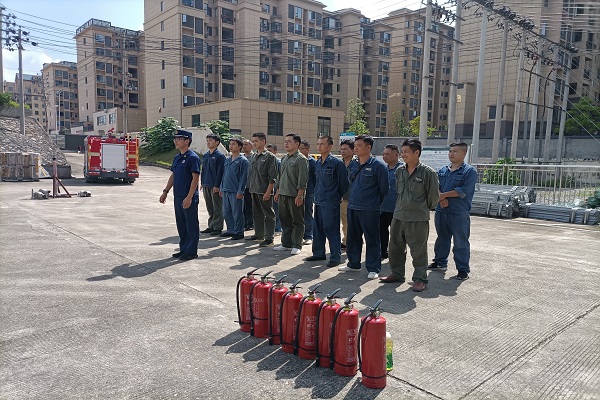 国网乐安县供电公司开展消防安全培训演练